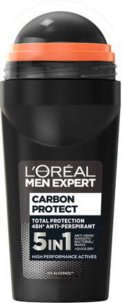 L'oreal Paris Men Expert Carbon Protect Total Protection 48H Anti-Perspirant Roll-On 100Ml Beauty Men Deodorants Roll-on Nude L'Oréal Paris