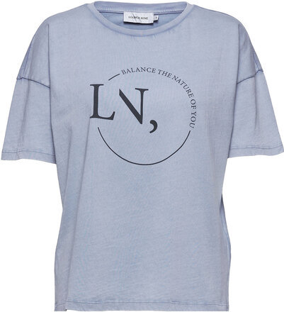 Lnhanky T-Shirt Tops T-shirts & Tops Short-sleeved Blue Lounge Nine