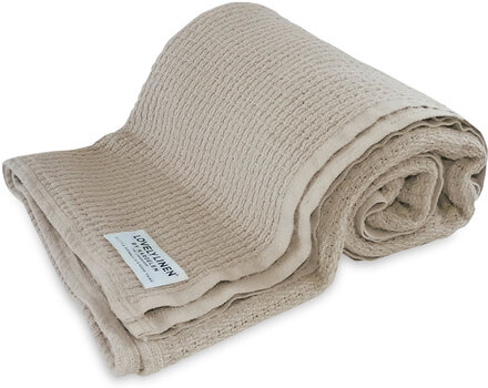 Lovely Cotton Blanket Home Textiles Cushions & Blankets Blankets & Throws Creme Lovely Linen*Betinget Tilbud