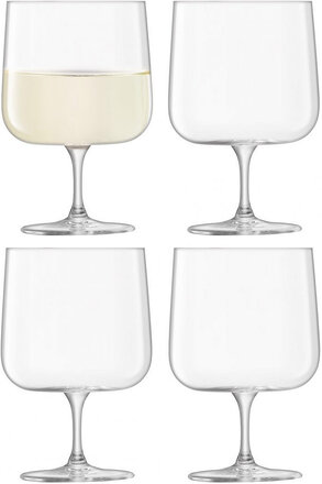Arc Wine Glass Set 4 Home Tableware Glass Wine Glass White Wine Glasses Nude LSA International