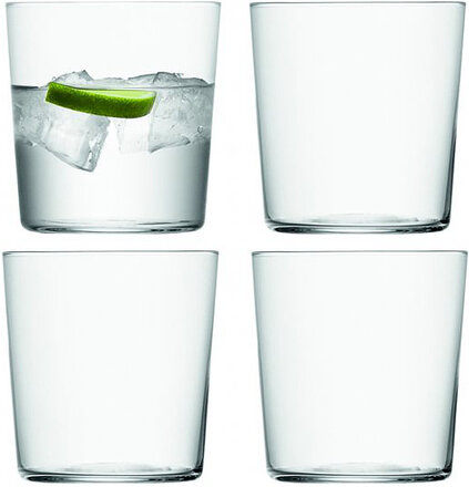 Gio Tumbler Set 4 Home Tableware Glass Drinking Glass Nude LSA International