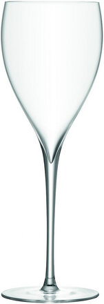 Savoy White Wine Glass Set 2 Home Tableware Glass Wine Glass White Wine Glasses Nude LSA International*Betinget Tilbud