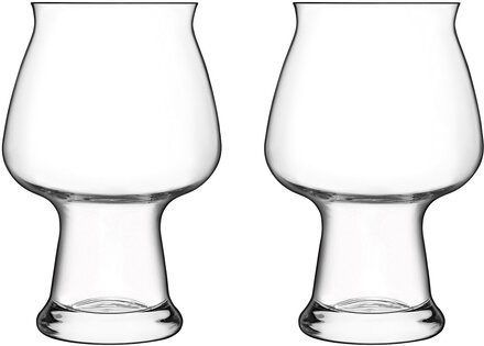 Ølglass Cider Birrateque 50 Cl 2 Stk. Klar Home Tableware Glass Beer Glass Nude Luigi Bormioli*Betinget Tilbud
