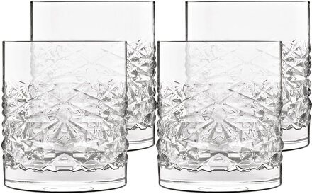 Vandglas/Whiskyglas Mixology Textures Home Tableware Glass Drinking Glass Nude Luigi Bormioli