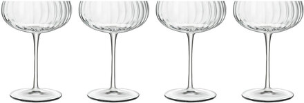 Champagneskål Optica 4 Stk. Home Tableware Glass Champagne Glass Nude Luigi Bormioli