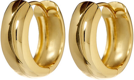 The Monaco Huggies-Gold Accessories Jewellery Earrings Hoops Gold LUV AJ