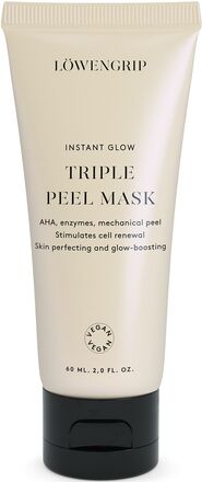 Instant Glow Triple Peel Mask Beauty Women Skin Care Face Face Masks Peeling Mask Nude Löwengrip