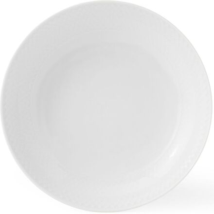 Rhombe Coupe Tallerken Ø20 Cm Hvid Home Tableware Plates Deep Plates White Lyngby Porcelæn