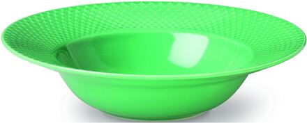 Rhombe Color Dyb Tallerken Home Tableware Plates Deep Plates Green Lyngby Porcelæn