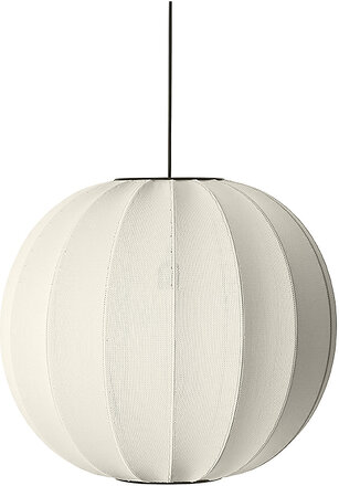 Knit-Wit 60 Round Pendant Home Lighting Lamps Ceiling Lamps Pendant Lamps White Made By Hand