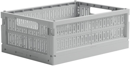 Made Crate Midi Home Storage Storage Baskets Grå Made Crate*Betinget Tilbud