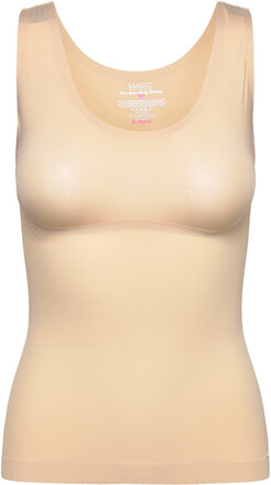 Magic Distinguished Tanktop Lingerie Shapewear Tops Beige Magic Bodyfashion*Betinget Tilbud