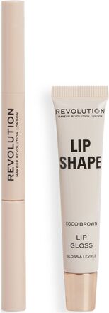 Revolution Lip Shape Kit Coco Brown Lip Liner Makeup Brown Makeup Revolution