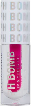 Revolution Ph Bomb Lip & Cheek Oil Universal Läppfiller Nude Makeup Revolution