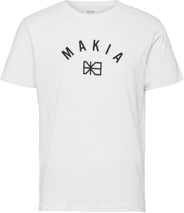 Brand T-Shirt Tops T-shirts Short-sleeved White Makia