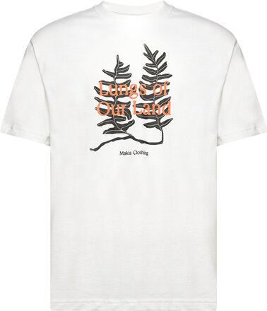 Lungs T-Shirt Tops T-Kortærmet Skjorte White Makia
