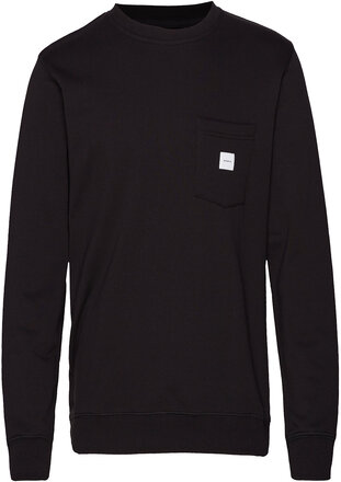 Square Pocket Sweatshirt Tops Sweat-shirts & Hoodies Sweat-shirts Black Makia
