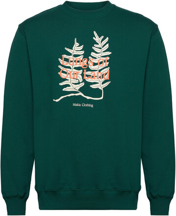 Lungs Sweatshirt Tops Sweatshirts & Hoodies Sweatshirts Green Makia
