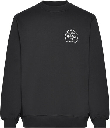 Ferry Sweatshirt Tops Sweatshirts & Hoodies Sweatshirts Black Makia