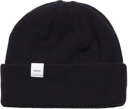 Merino Thin Cap Accessories Headwear Beanies Black Makia