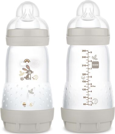 Mam Easy Start Anti-Colic 260Ml Neutral Baby & Maternity Baby Feeding Baby Bottles & Accessories Baby Bottles Grey MAM