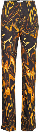Miro Bottoms Trousers Straight Leg Multi/patterned Mango