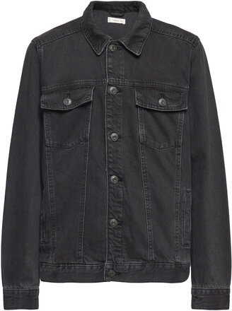 Pocketed Denim Jacket Outerwear Jackets & Coats Denim & Corduroy Grey Mango