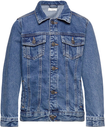 Pockets Denim Jacket Outerwear Jackets & Coats Denim & Corduroy Blue Mango