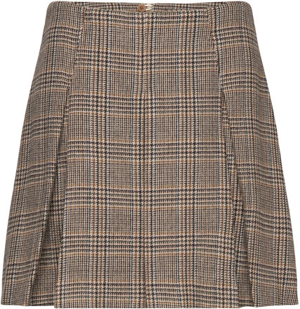 Woven Skirts Kort Nederdel Brown Marc O'Polo