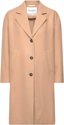 Woven Coats Outerwear Coats Winter Coats Beige Marc O'Polo
