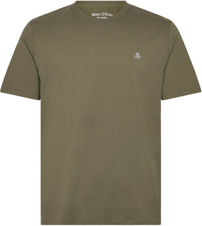 T-Shirts Short Sleeve Tops T-shirts Short-sleeved Khaki Green Marc O'Polo