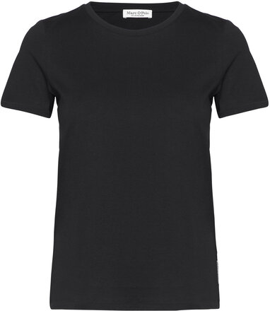 T-Shirts Short Sleeve T-shirts & Tops Short-sleeved Svart Marc O'Polo*Betinget Tilbud