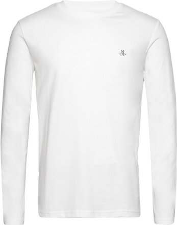 T-Shirts Long Sleeve T-shirts Long-sleeved Hvit Marc O'Polo*Betinget Tilbud