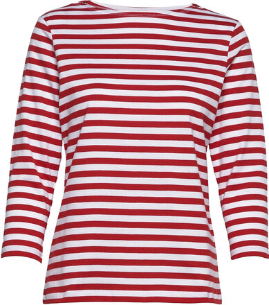 Ilma Shirt Designers T-shirts & Tops Long-sleeved Red Marimekko