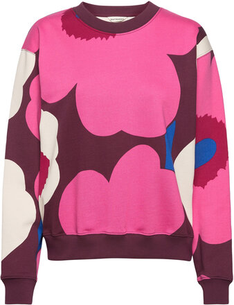 Leiot Unikko Tops Sweatshirts & Hoodies Sweatshirts Pink Marimekko