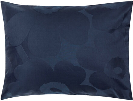 Unikko Jacquard Pc Home Textiles Bedtextiles Pillow Cases Navy Marimekko Home
