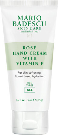 Mario Badescu Rose Hand Cream With Vitamin E 85G Beauty Women Skin Care Body Hand Care Hand Cream Cream Mario Badescu