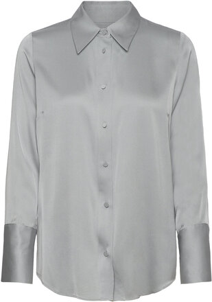 Leonie Shirt Tops Shirts Long-sleeved Grey Marville Road