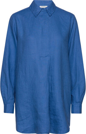 Gaby Tops Shirts Long-sleeved Blue Masai