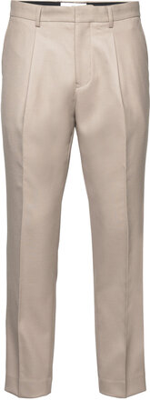 Maweller Pleat Pant 73 Bottoms Trousers Formal Cream Matinique