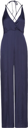 Barba Bottoms Jumpsuits Blue Max&Co.