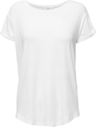 Nisha T-shirts & Tops Short-sleeved Hvit MbyM*Betinget Tilbud