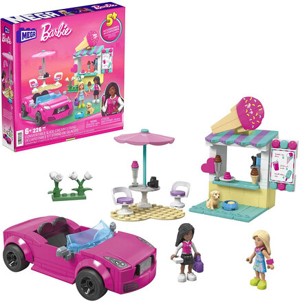 Barbie Convertible & Ice Cream Stand Toys Playsets & Action Figures Play Sets Multi/patterned MEGA Barbie