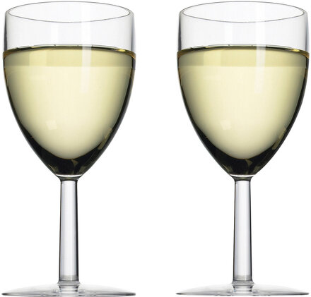 Vinglas 2 Stk Home Tableware Glass Wine Glass White Wine Glasses Nude Mepal