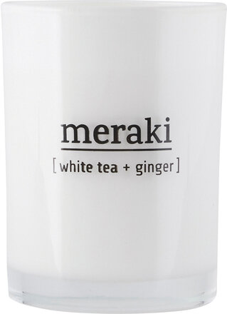 Scented Candle, White Tea & Ginger Duftlys Nude Meraki