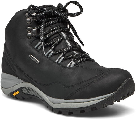 Women's Siren Traveller 3 Mid Wp - Black/Monument Sport Sport Shoes Outdoor-hiking Shoes Multi/patterned Merrell