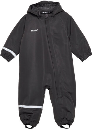 Coverall, Solid Outerwear Coveralls Softshell Coveralls Black MeToo
