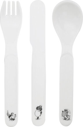 Rasmus Klump Cutlery Home Meal Time Cutlery White Mette Ditmer