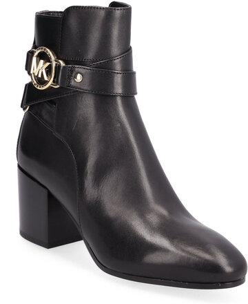 Rory Mid Bootie Shoes Boots Ankle Boots Ankle Boot - Heel Svart Michael Kors*Betinget Tilbud