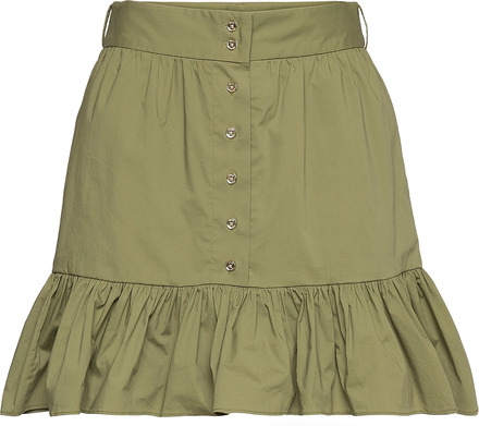 Belt Dust Rfle Mini Skirt Kort Skjørt Grønn Michael Kors*Betinget Tilbud